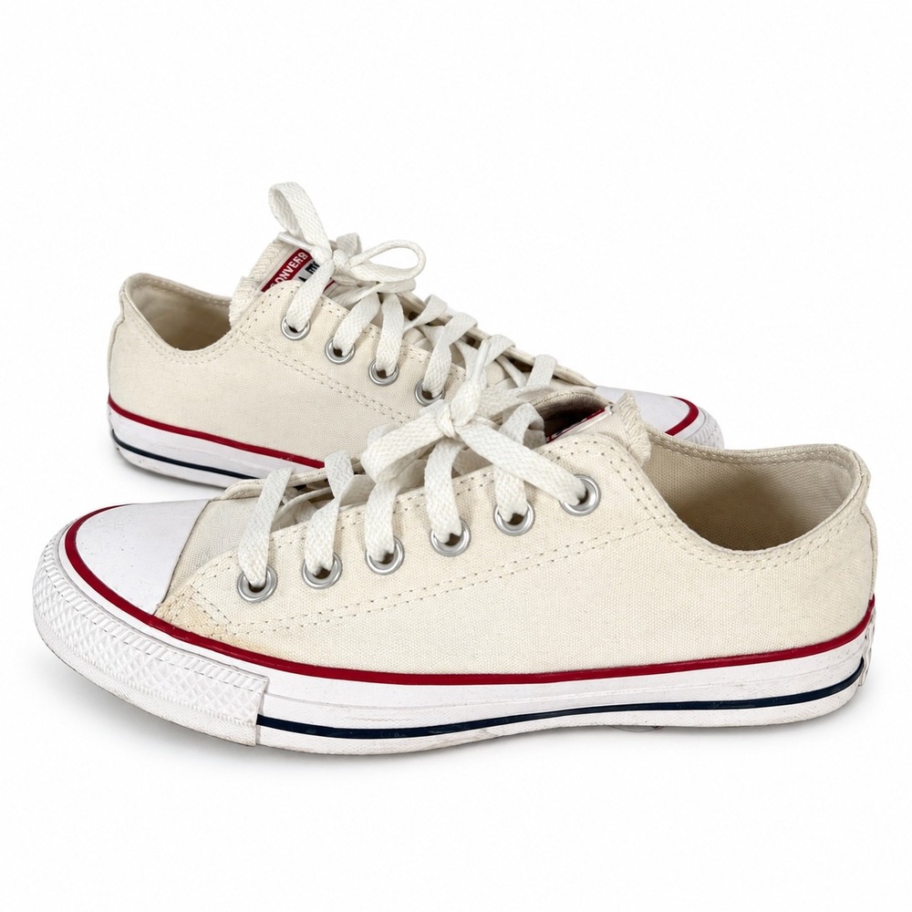 Converse Chuck Taylor All Star Ox Women 7.5 Optical White Canvas Low Sneakers